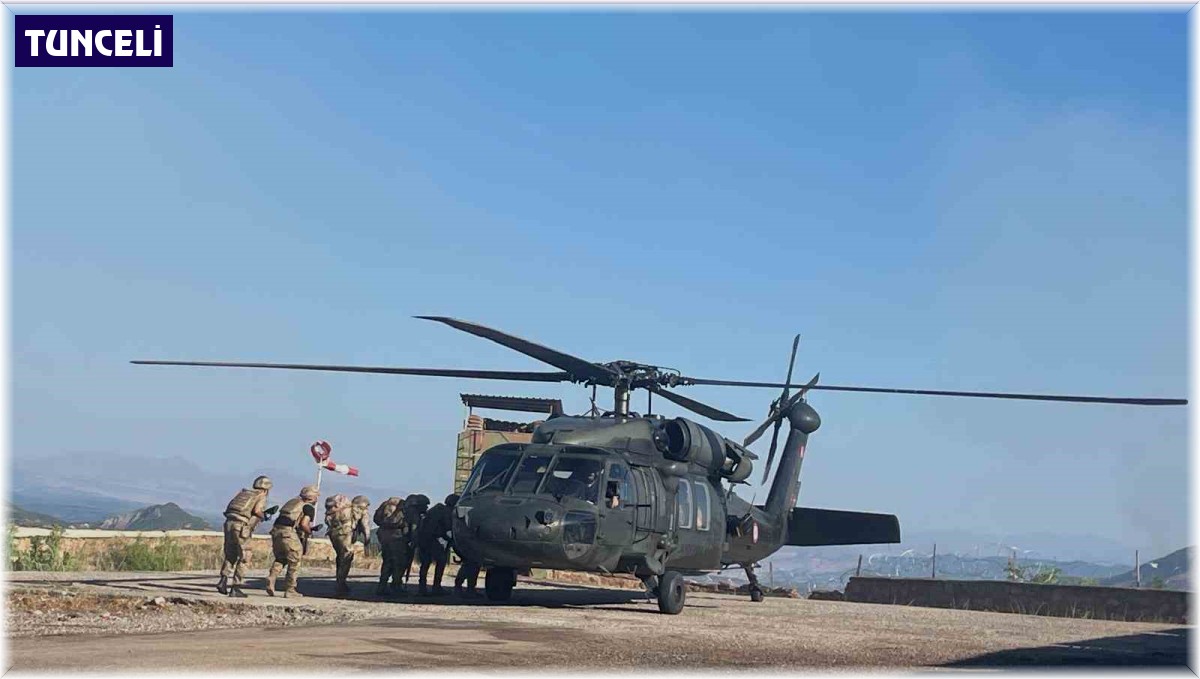 Tunceli'deki yangını söndürmek için asker devreye girdi