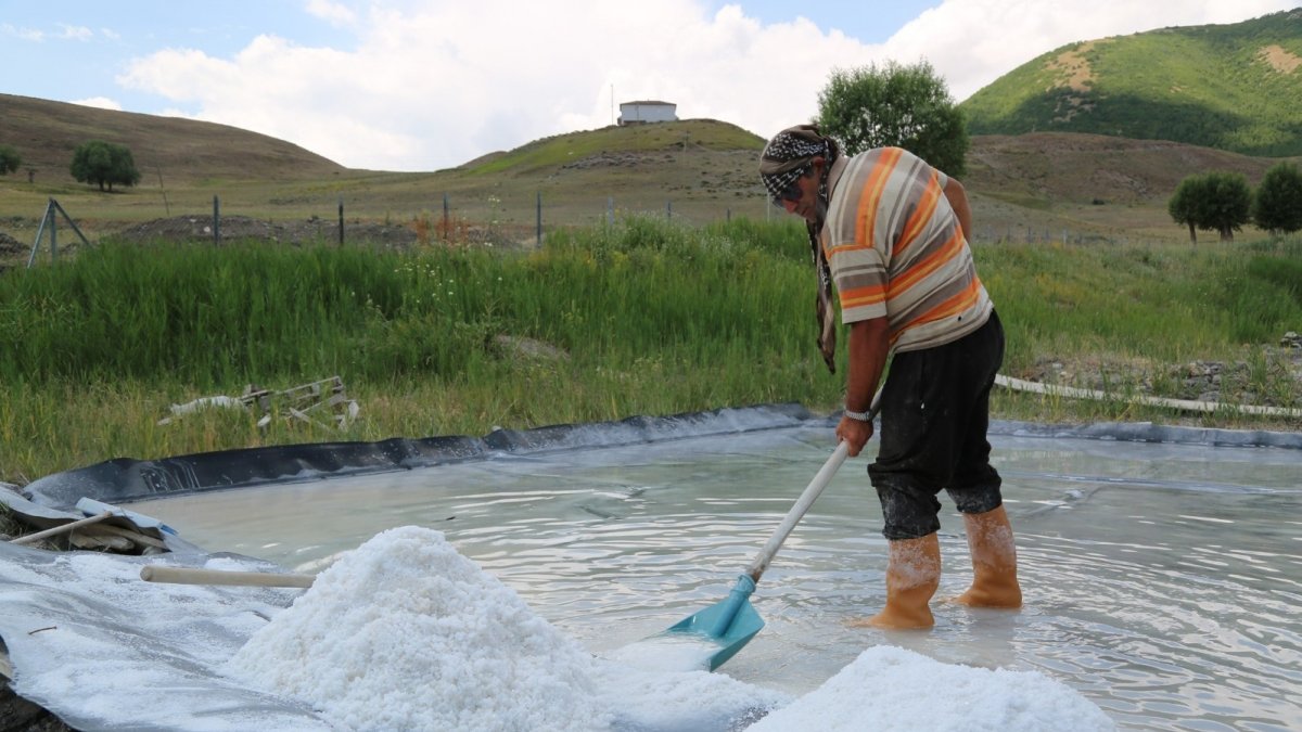 Tunceli'den dünyaya ihraç edilen tuzun üretimi, kuraklık nedeniyle yüzde 50 düştü