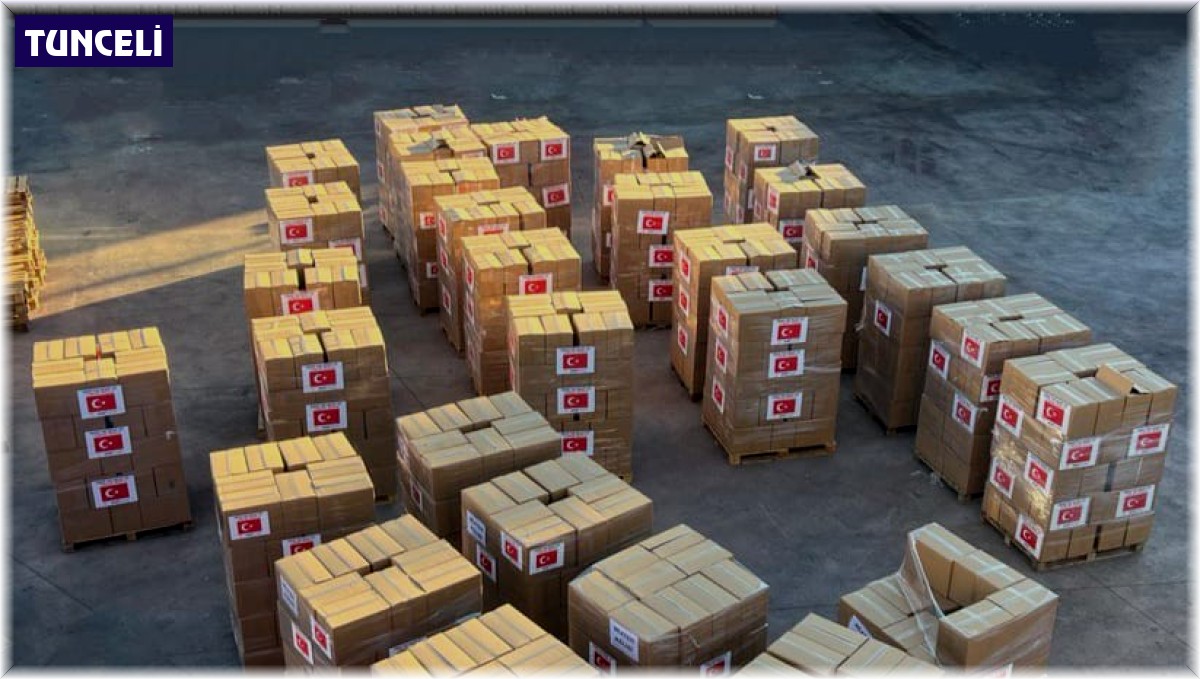 Tunceli'den Pakistan'a bir tır dolusu yardım malzemesi