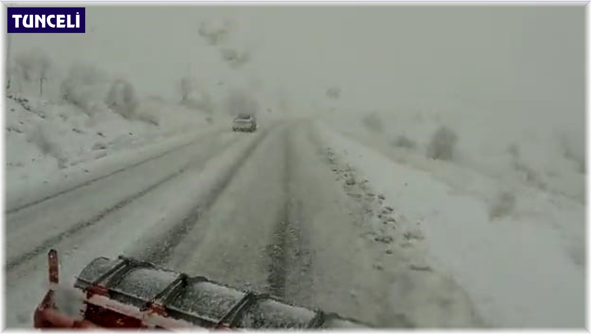 Tunceli-Erzincan arası zincirsiz tırlara kapatıldı