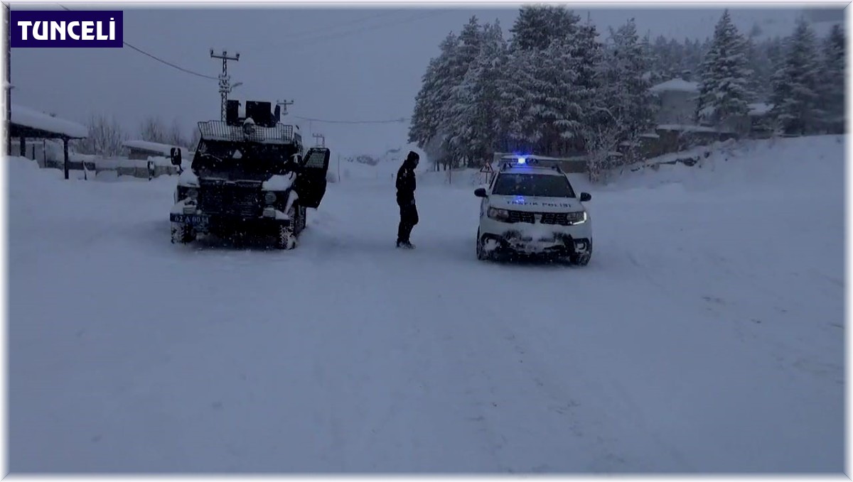 Tunceli-Erzincan karayolu, çığ nedeniyle ulaşıma kapatıldı