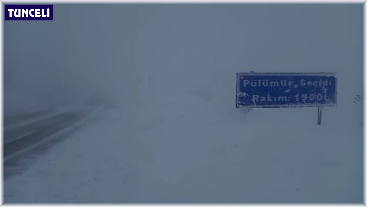 Tunceli-Erzincan yolu araç trafiğine kapatıldı