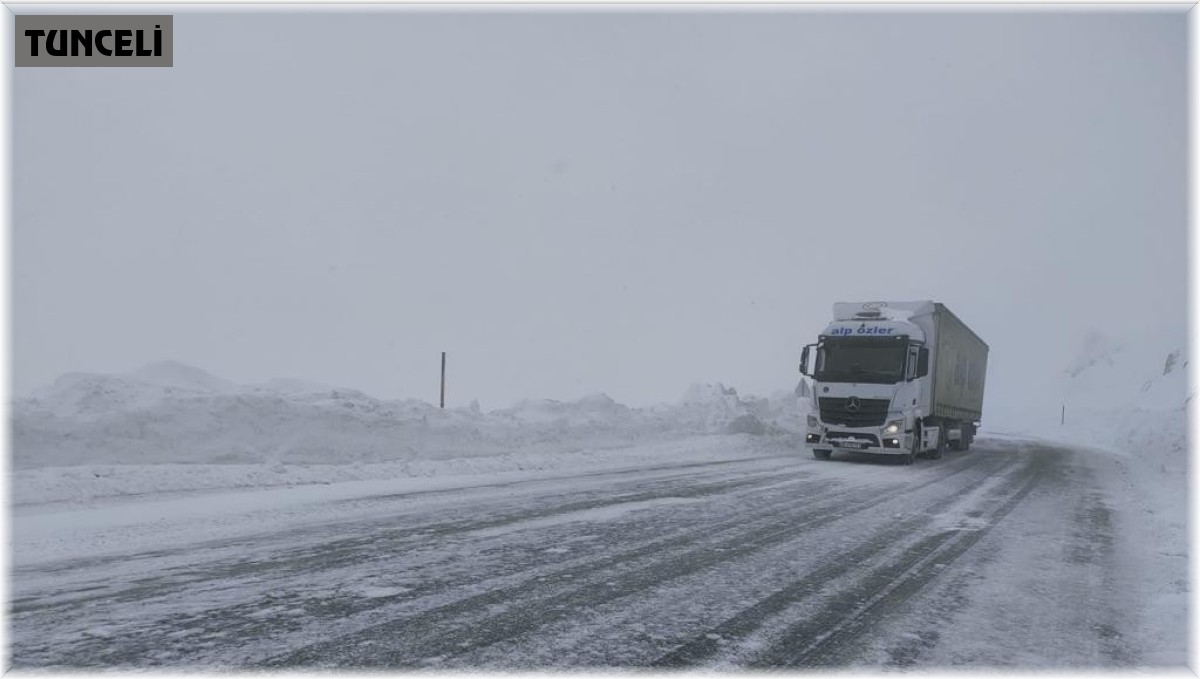 Tunceli Erzincan yolu tır geçişine açıldı