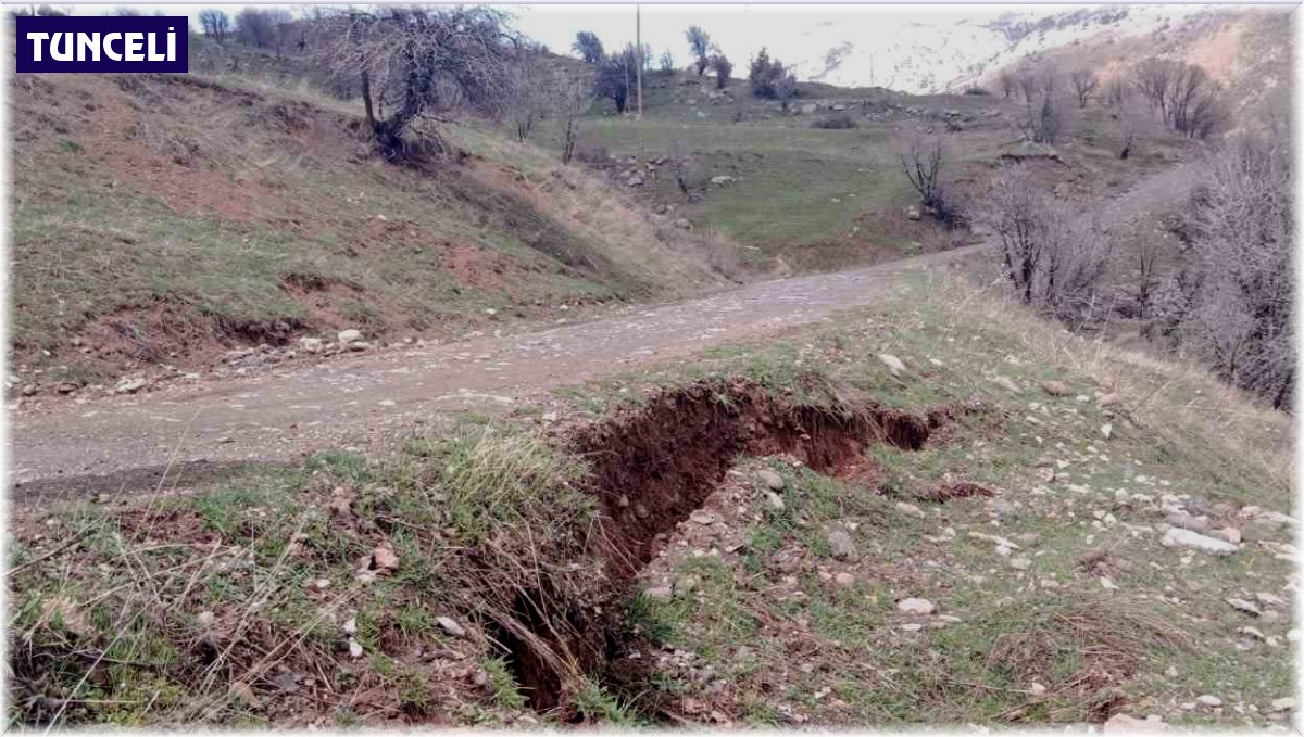 Tunceli İl Özel İdaresi, sağanak yağışın tahribatını gidermek için çalışma başlattı