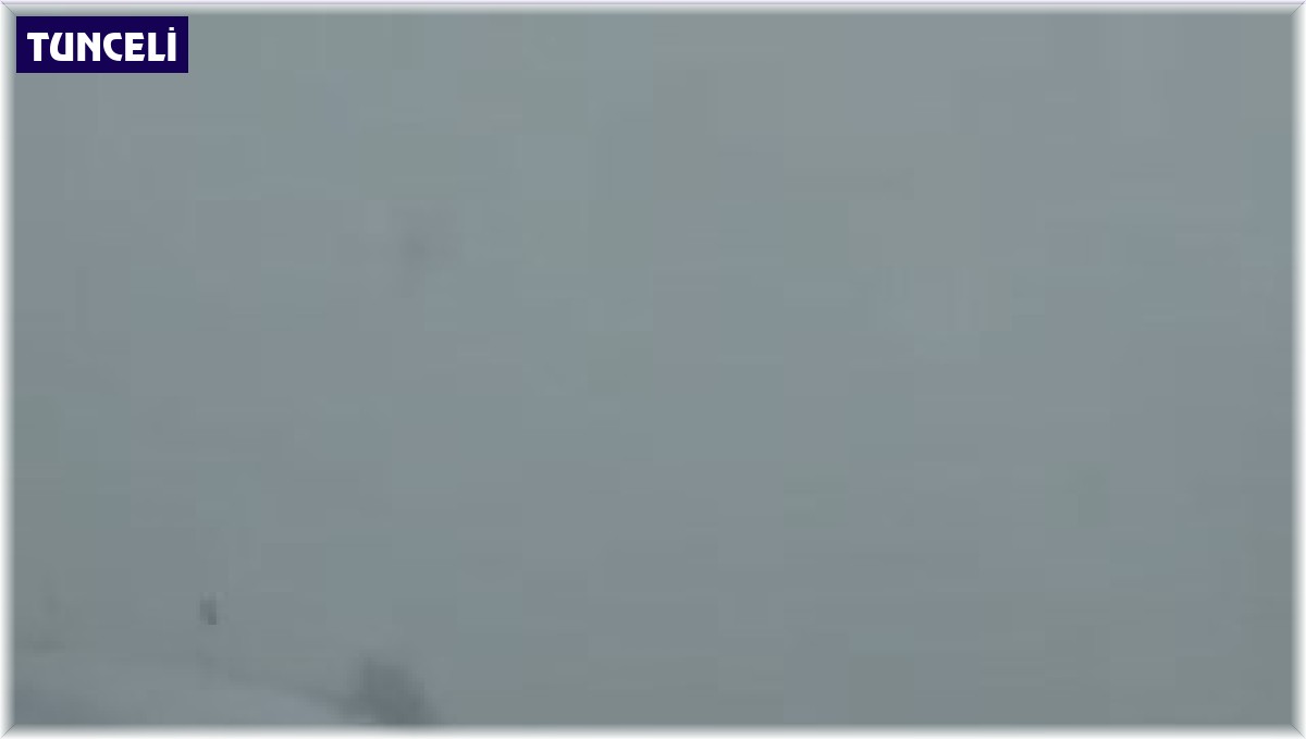 Tunceli'nin ilçe yollarında kar yağışı başladı, valilik uyardı