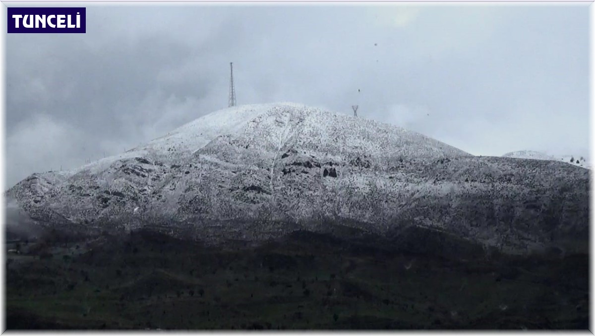 Tunceli'nin yüksek kesimleri beyaza büründü