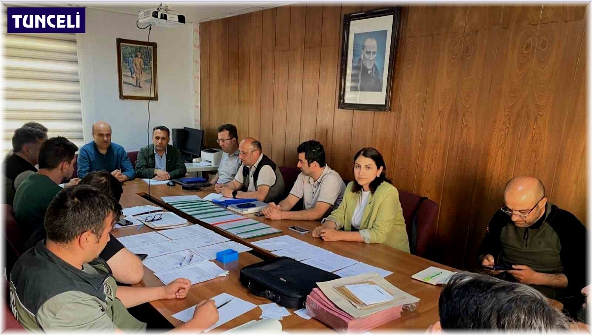 Tunceli Orman İşletme Müdürlüğünde kadastro bilgilendirme toplantısı yapıldı
