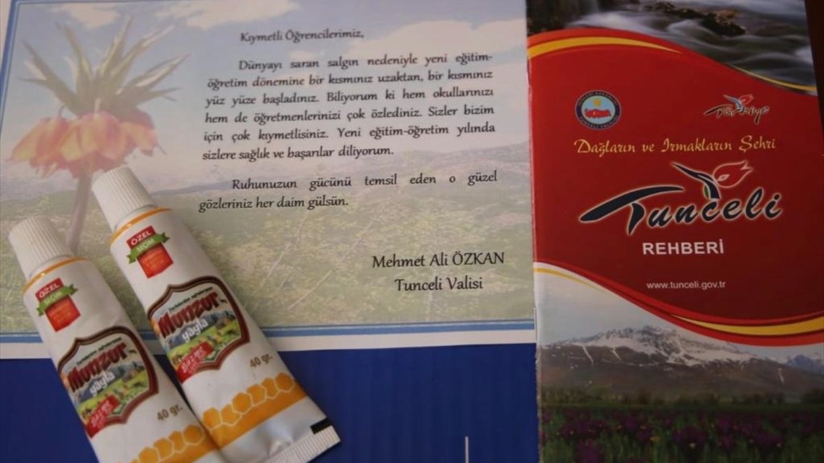 Tunceli Valiliği, 81 ildeki 81 okula organik bal gönderdi