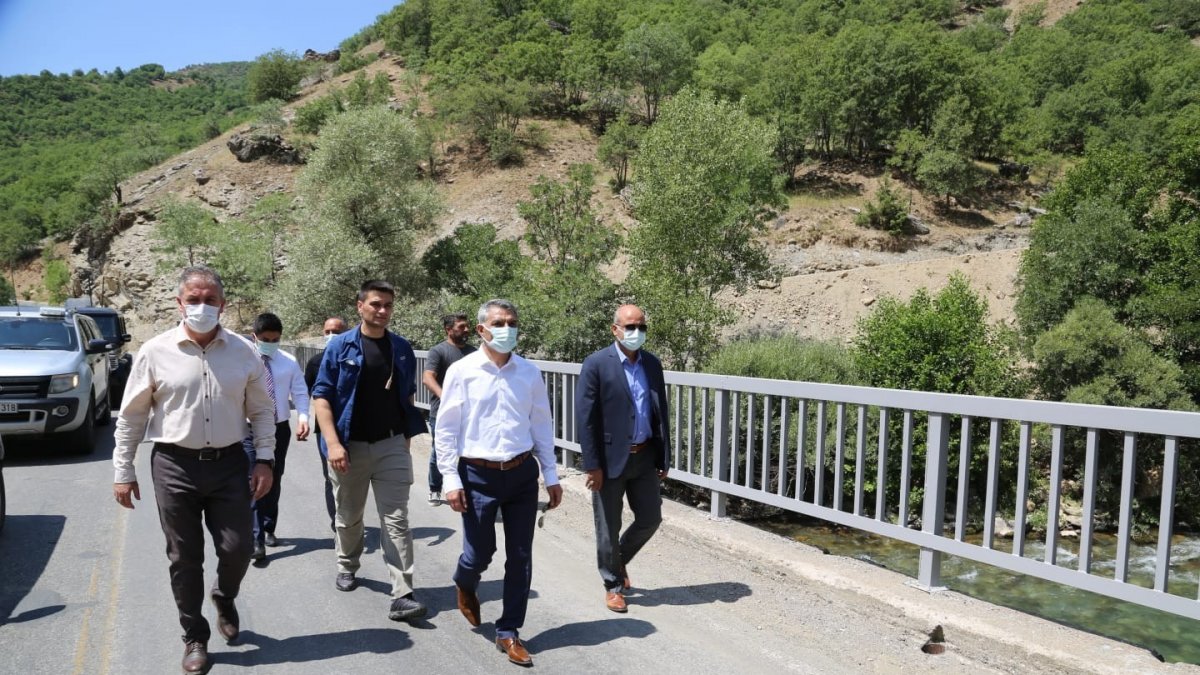 Tunceli Valisi Özkan, incelemelerde bulundu