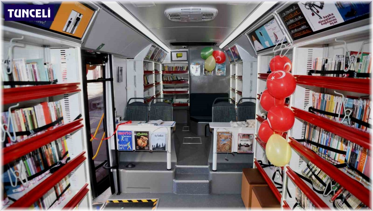 Tunceli'ye Gezici Kütüphane hizmete girdi