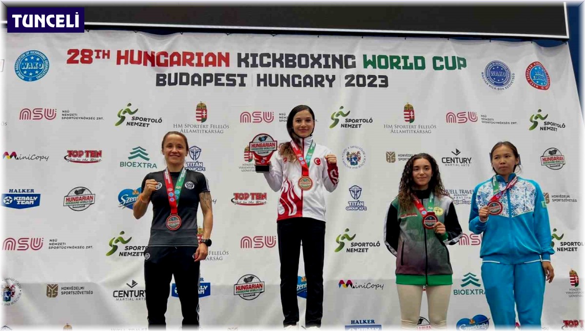 Tuncelili Erivan, kick boksta dünya kupasını aldı