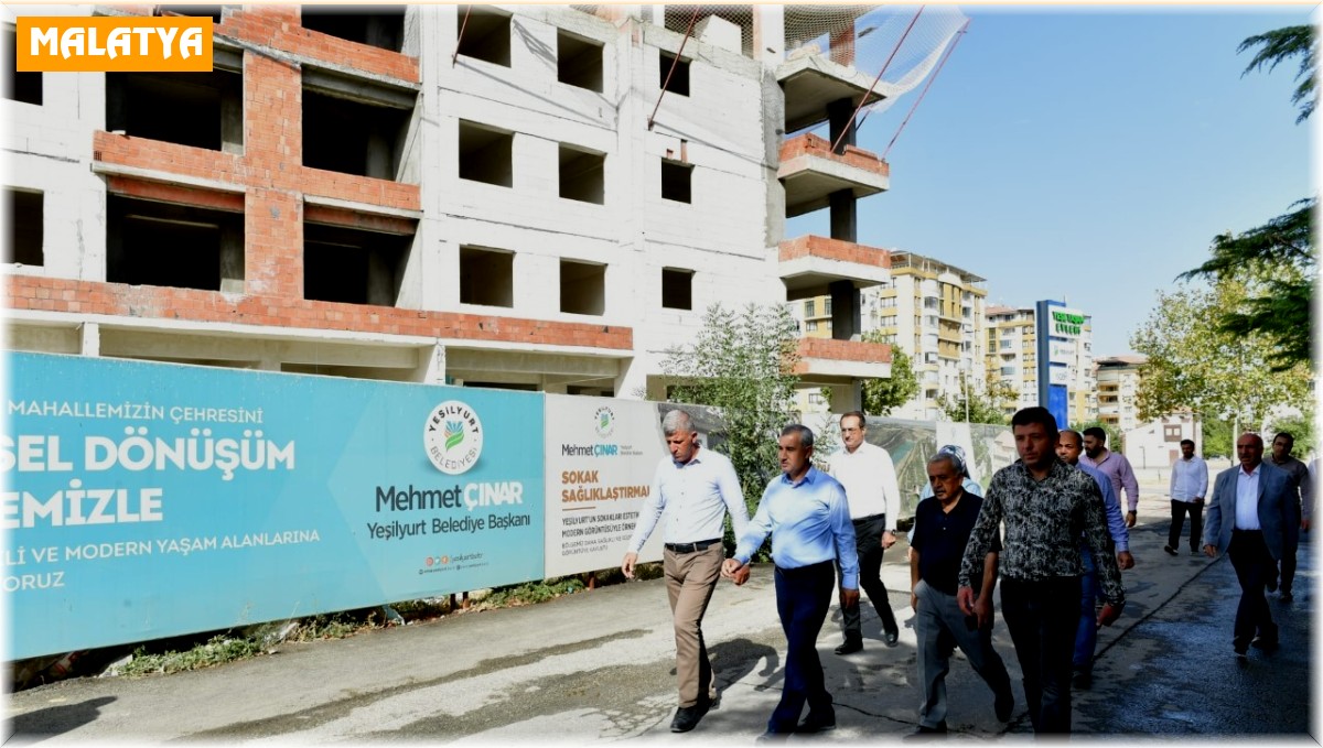 Turgut Özal Mahallesi'nde kentsel dönüşüm binaları yükseliyor