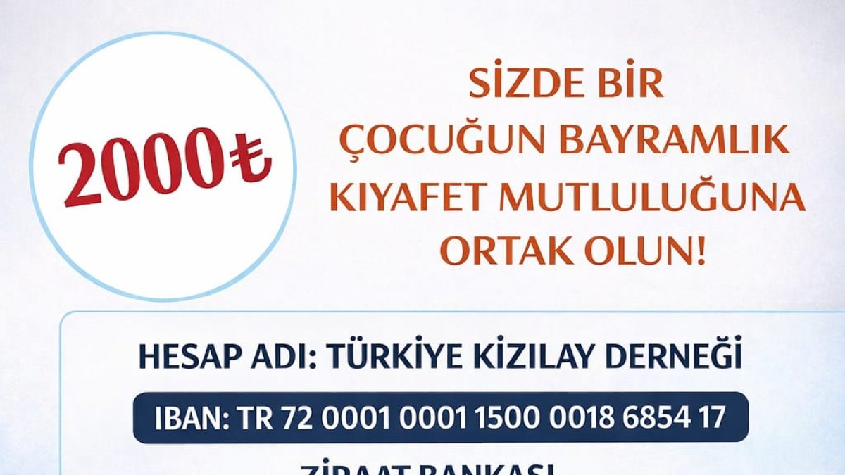 Türk Kızılay Ağrı Şubesinden 700 Çocuk İçin Bayramlık Kıyafet Destek Çağrısı