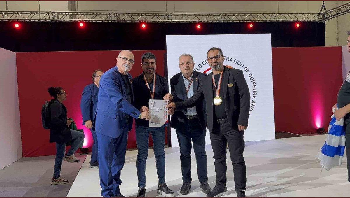 Türk kuaför İngiltere'de dünya sahnesinde