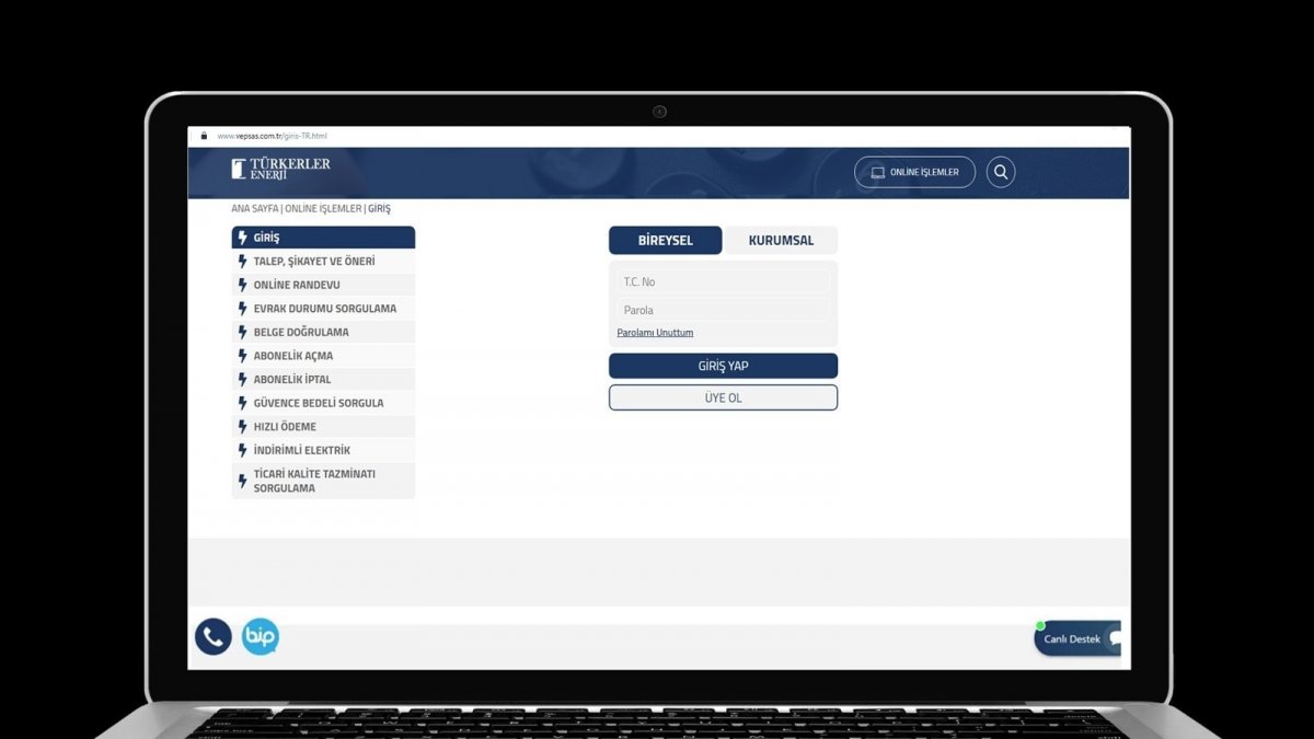 Türkerler VEPSAŞ'tan online abonelik işlemleri dönemi