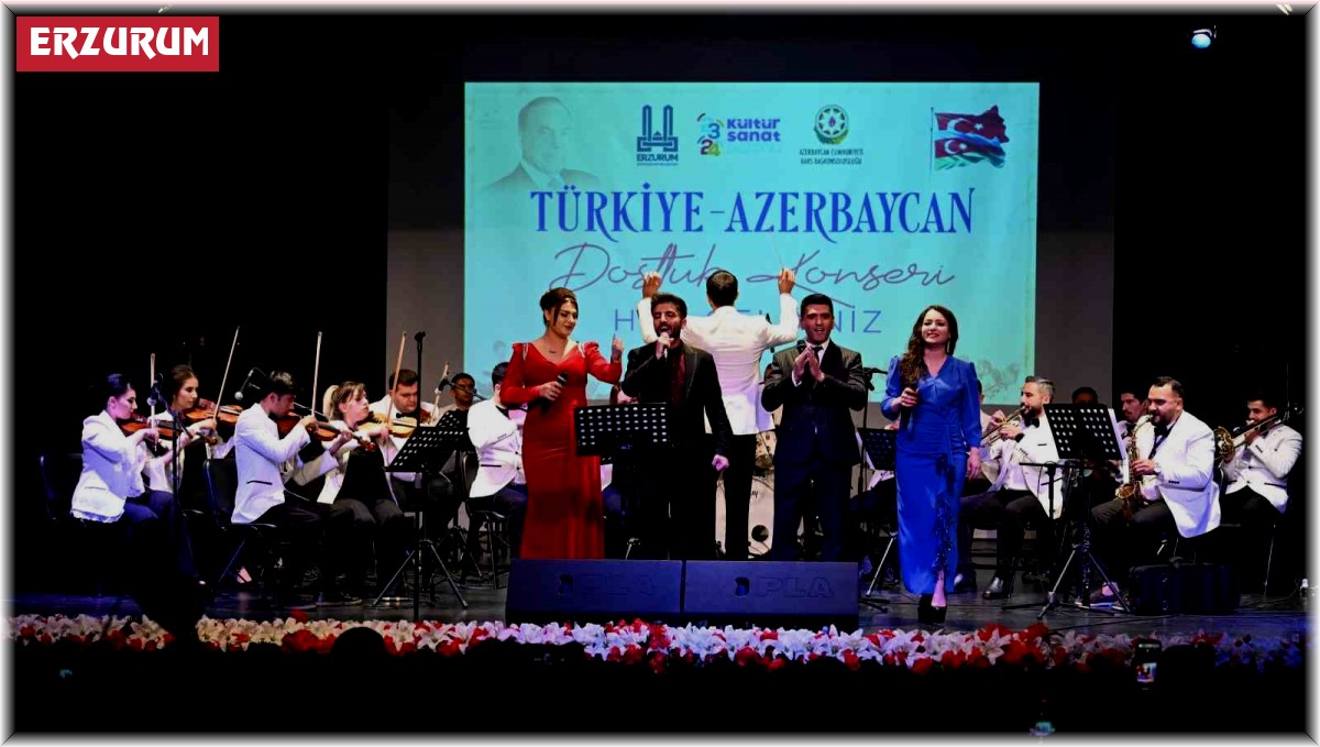 Türkiye-Azerbaycan Erzurum'da tek yürek oldu