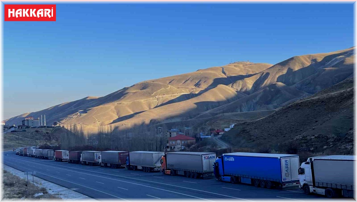 Türkiye-İran sınırında 10 kilometrelik tır kuyruğu
