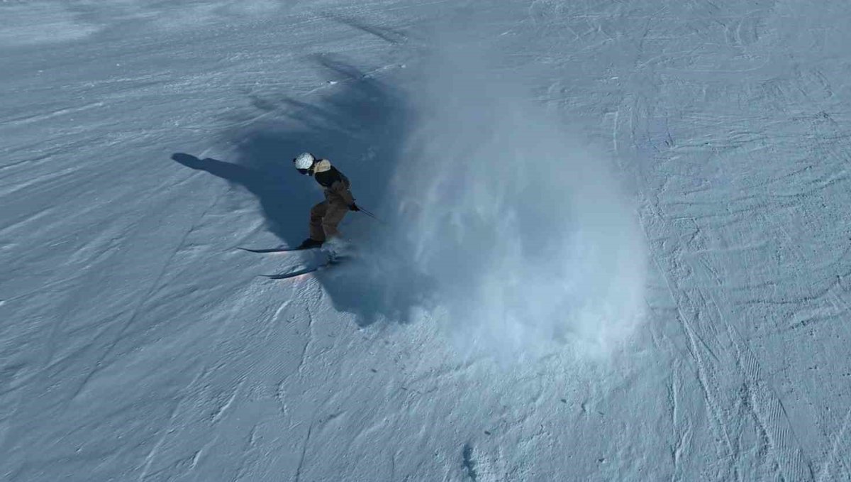Türkiye'nin en dik pisti Ejder; kar, güç ve adrenalin
