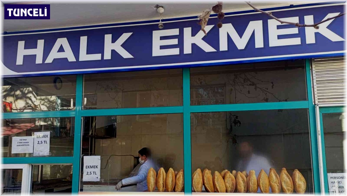 Türkiye'nin en ucuz halk ekmeği Pertek'te