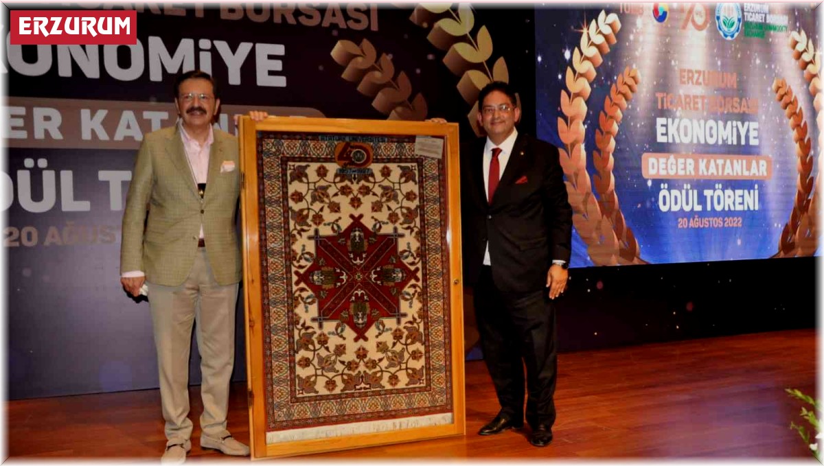 Türkiye Odalar ve Borsalar Birliği Yönetim Kurulu Başkanı Hisarcıklıoğlu Erzurum'da