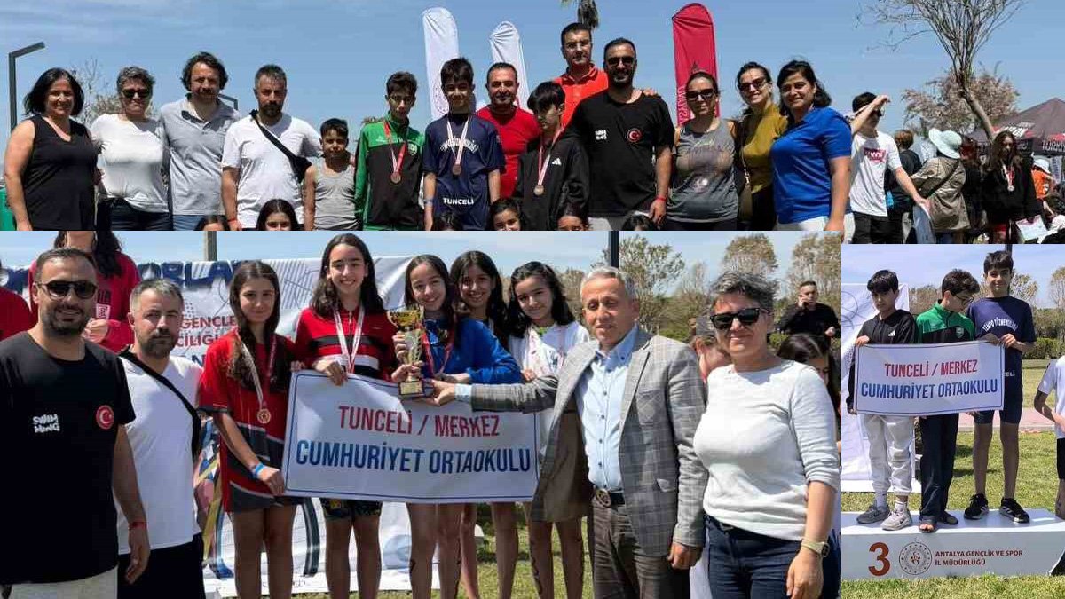 Türkiye Triatlon Finali'nde Tunceli'den çifte derece: Cumhuriyet Ortaokulu Türkiye üçüncüsü
