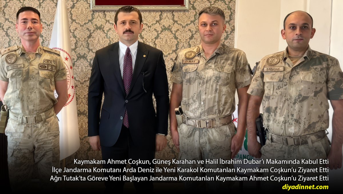 Tutak'ta Jandarmada Yeni Dönem: 2 Karakol Komutanı Göreve Başladı