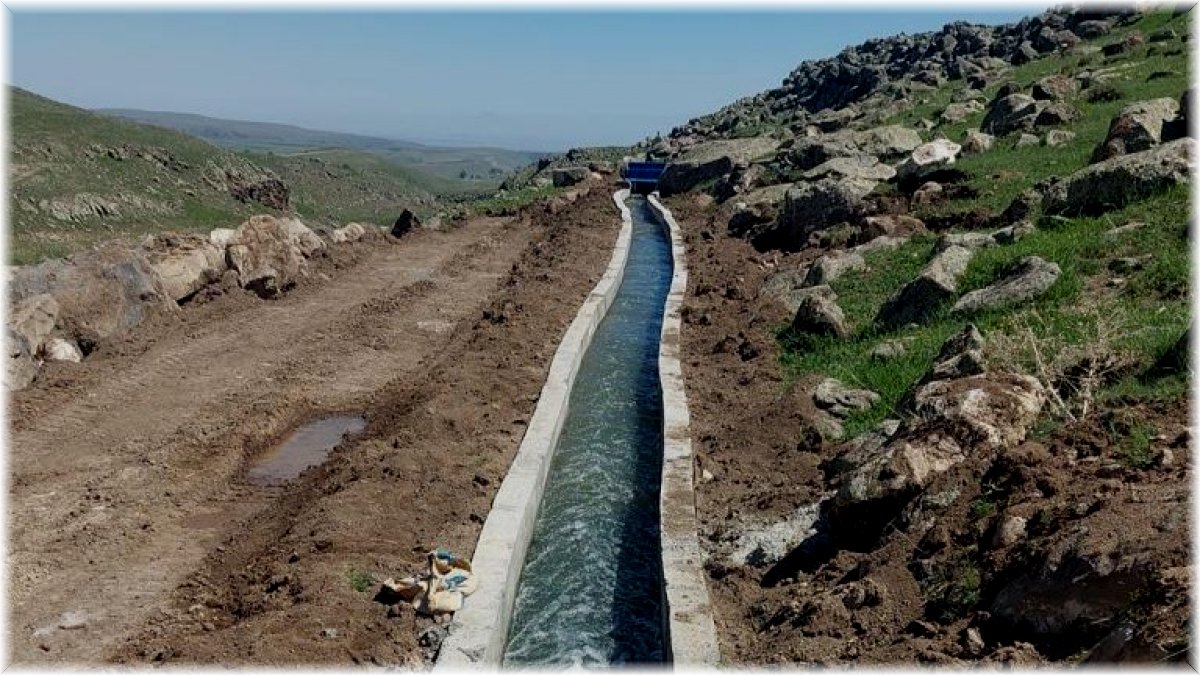 Tuzluca'da ki köylerde sulama suyu tesis yapım projesi tamamlandı