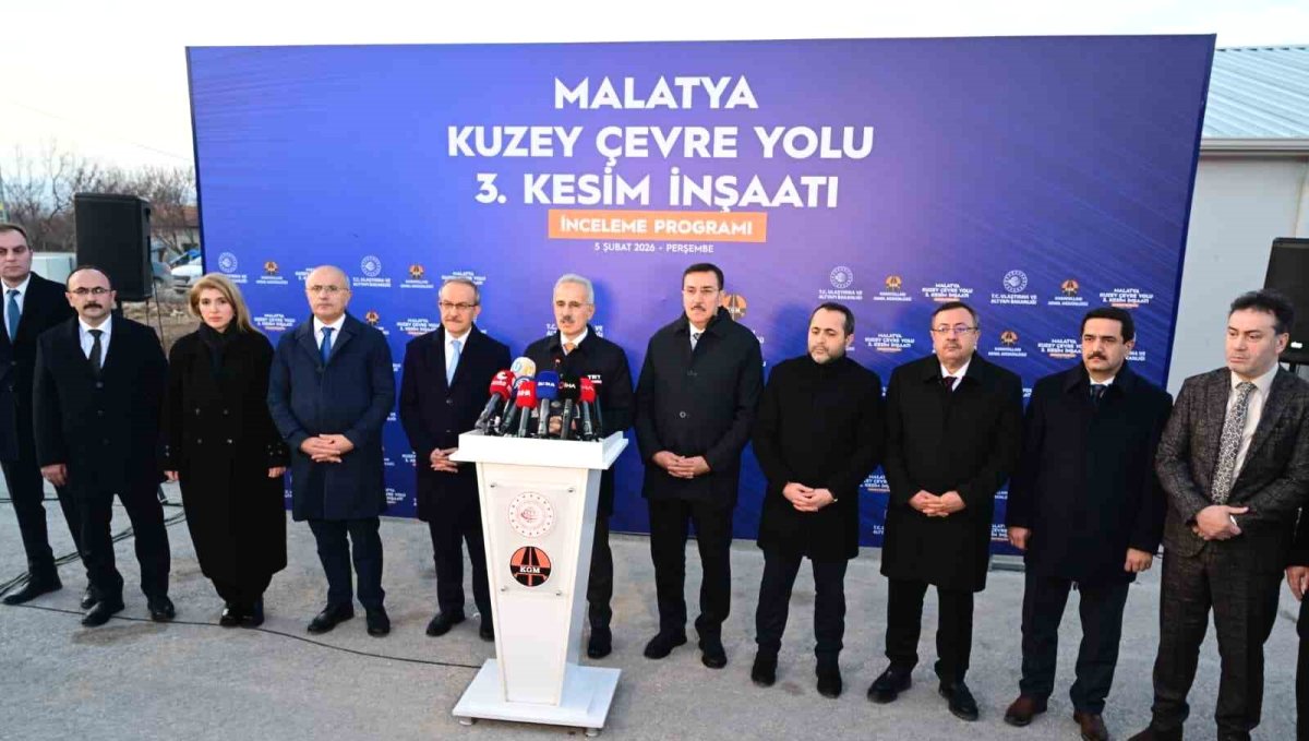 Ulaştırma ve Altyapı Bakanı Uraloğlu, Malatya Kuzey Çevre Yolu şantiyesinde inceleme yaptı