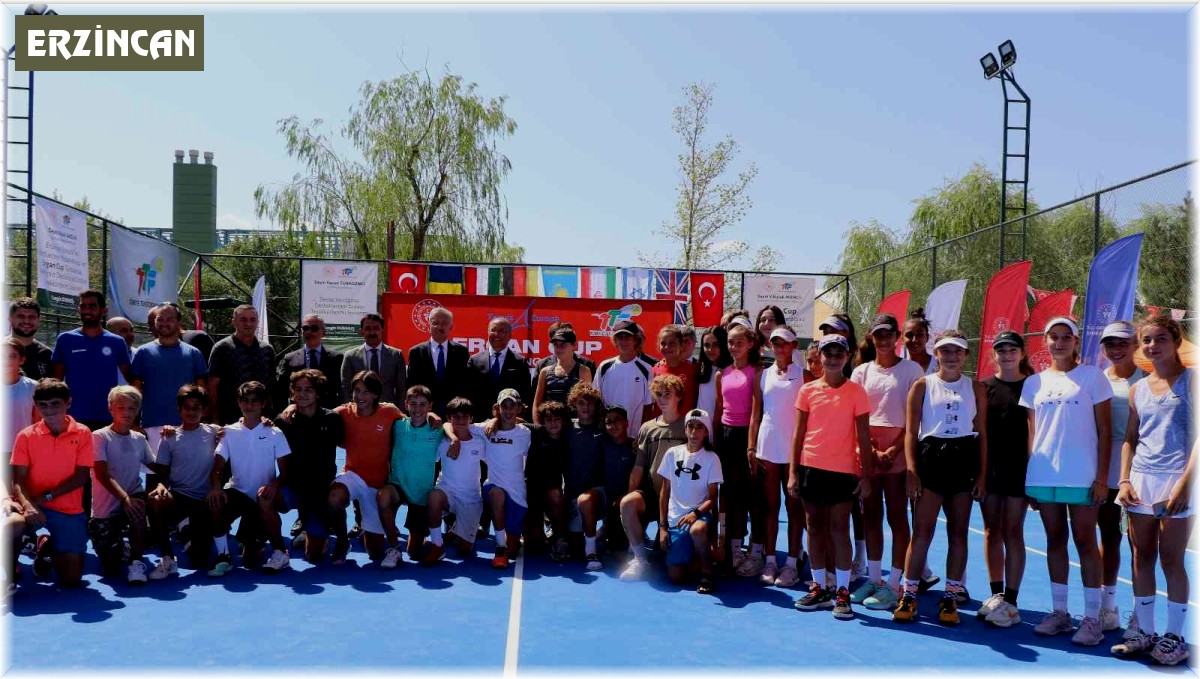 Uluslararası Erzincan Ergan Cup (Tennis Europe) Turnuvası başladı