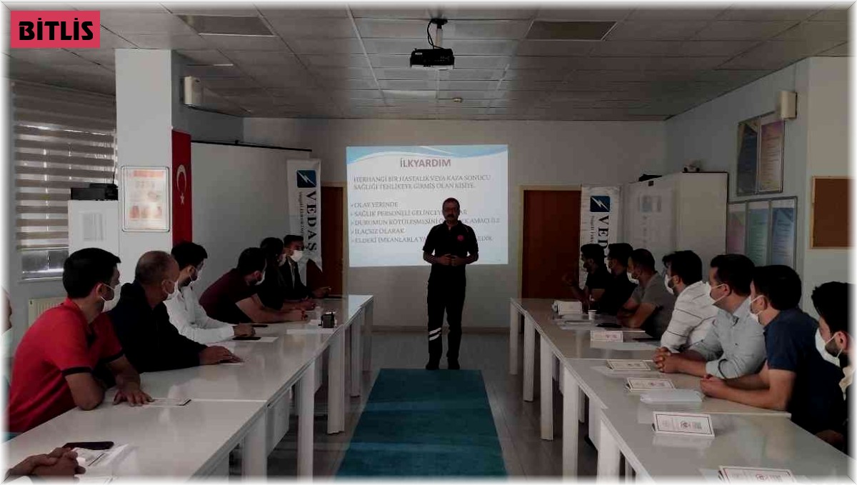 UMKE'den VEDAŞ personeline ilk yardım eğitimi