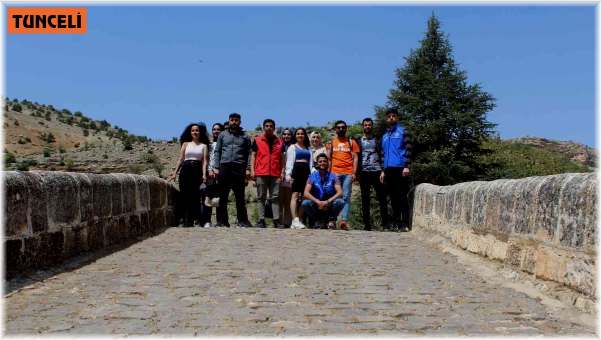 Üniversite öğrencileri Çemişgezek ilçesini gezdi