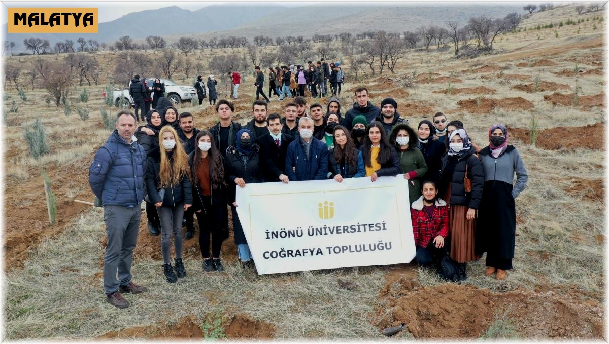 Üniversite öğrencileri fidan dikti