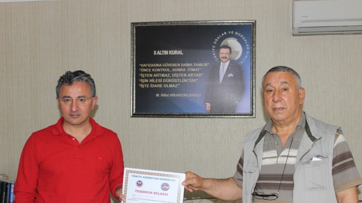 Ünsal'dan Kumtepe'ye teşekkür belgesi