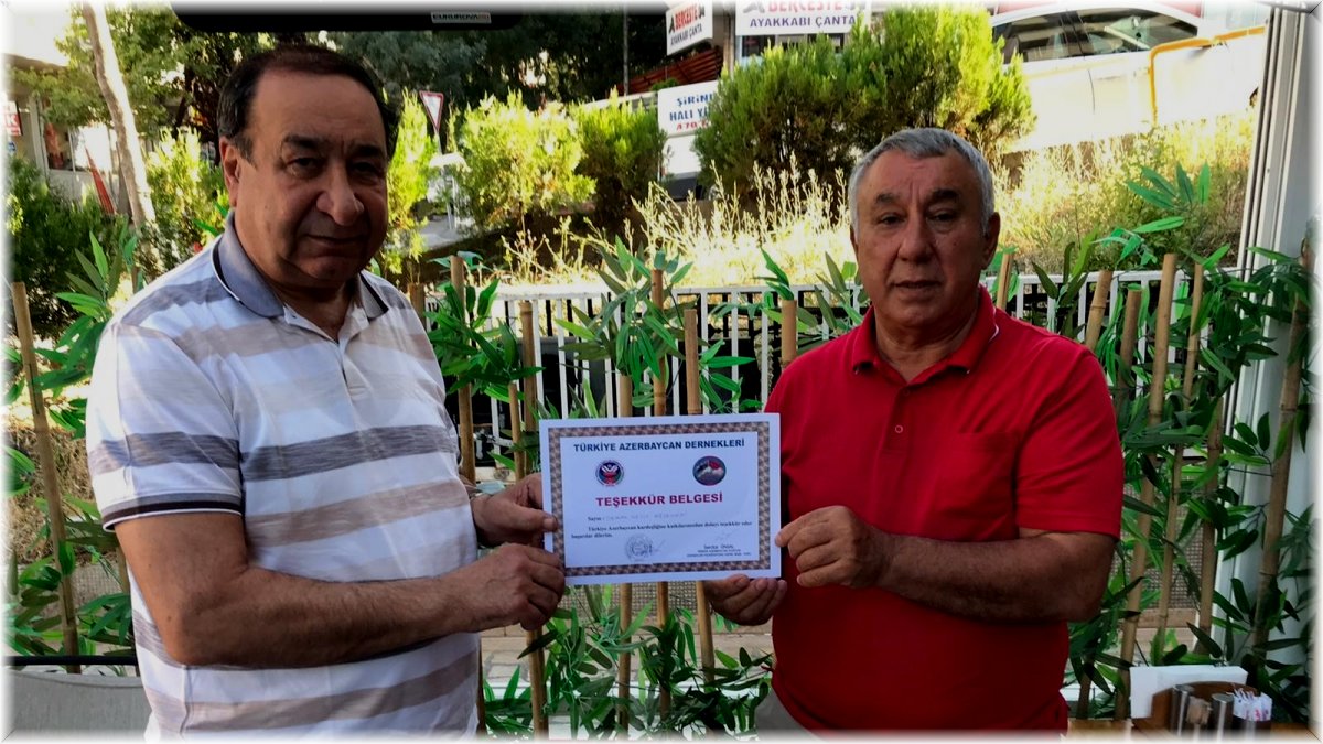 Ünsal, Orhan Nesip Kesemen’e teşekkür belgesi verdi