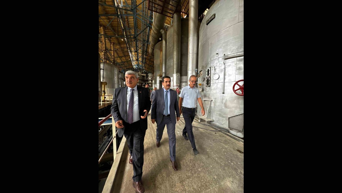 Üretim sezonu başlayan fabrikada moral ziyareti