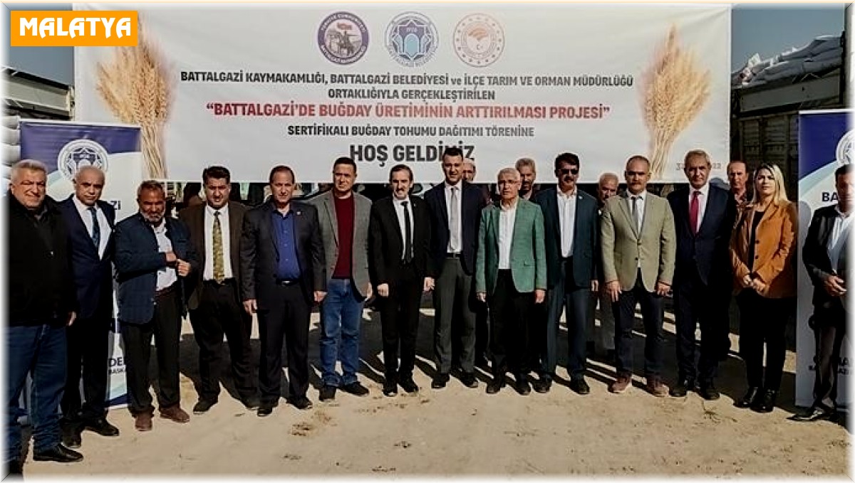 Üretime katkı için üreticilere buğday tohumu