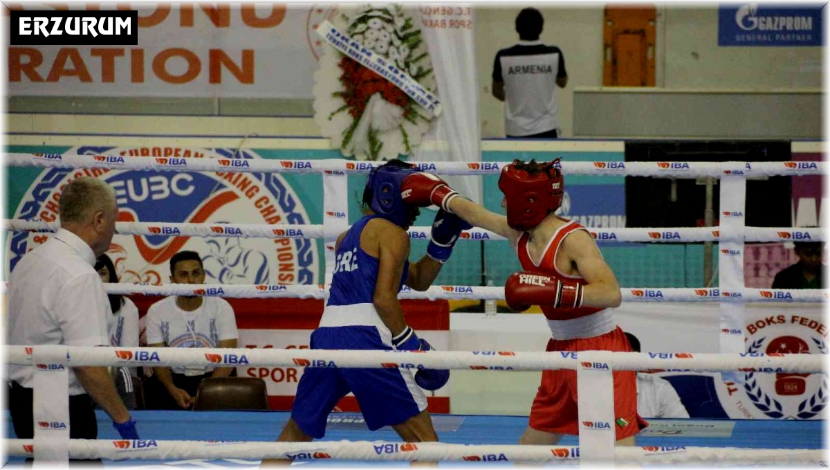 Üst Minikler Avrupa Boks Şampiyonası yapılan seremoni ve boks maçlarıyla Erzurum'da başladı