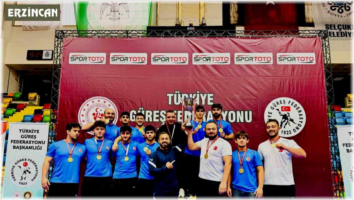 Üzümlü Belediyespor güreş takımı 1. lige yükseldi