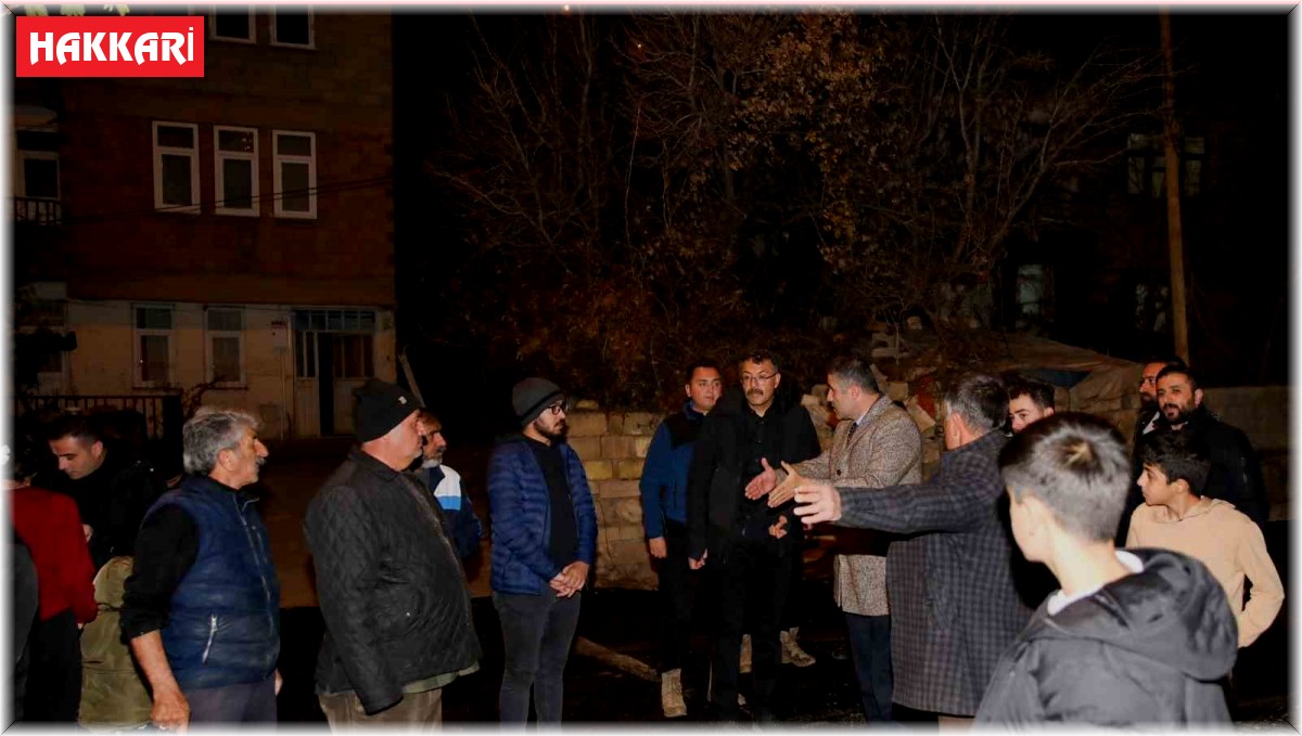 Vali Ali Çelik asfalt denetiminde