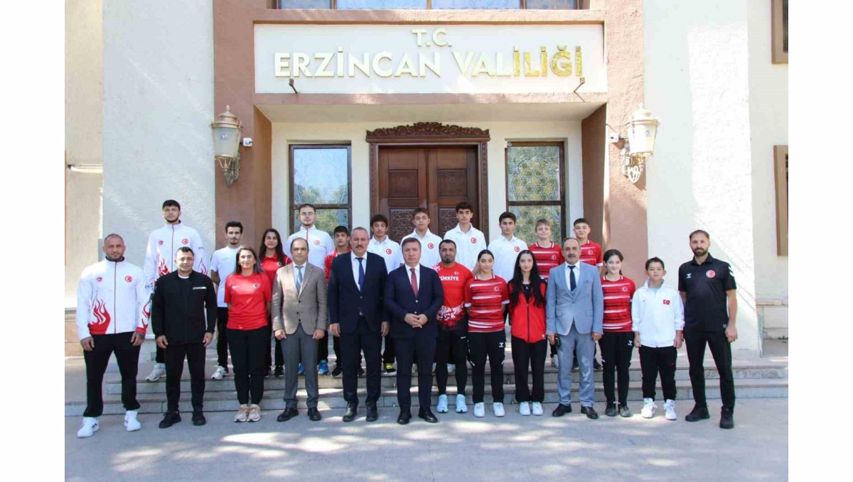 Vali Aydoğdu, sporcuları makamında ağırladı