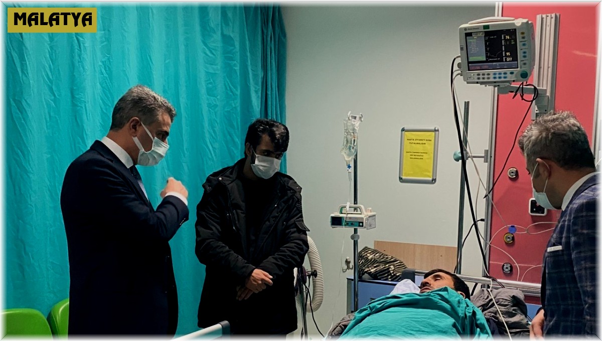 Vali Baruş, kazada yaralananları ziyaret etti