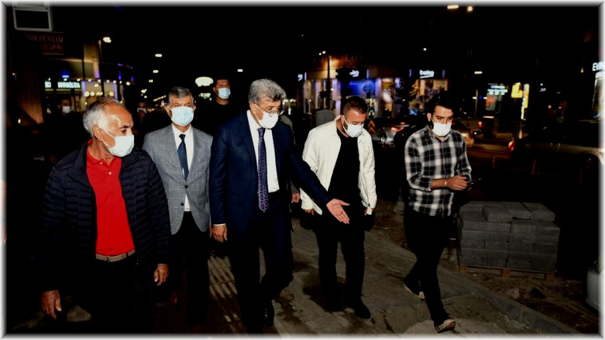 Vali Bilmez, Sıhke Caddesi'nde incelemelerde bulundu