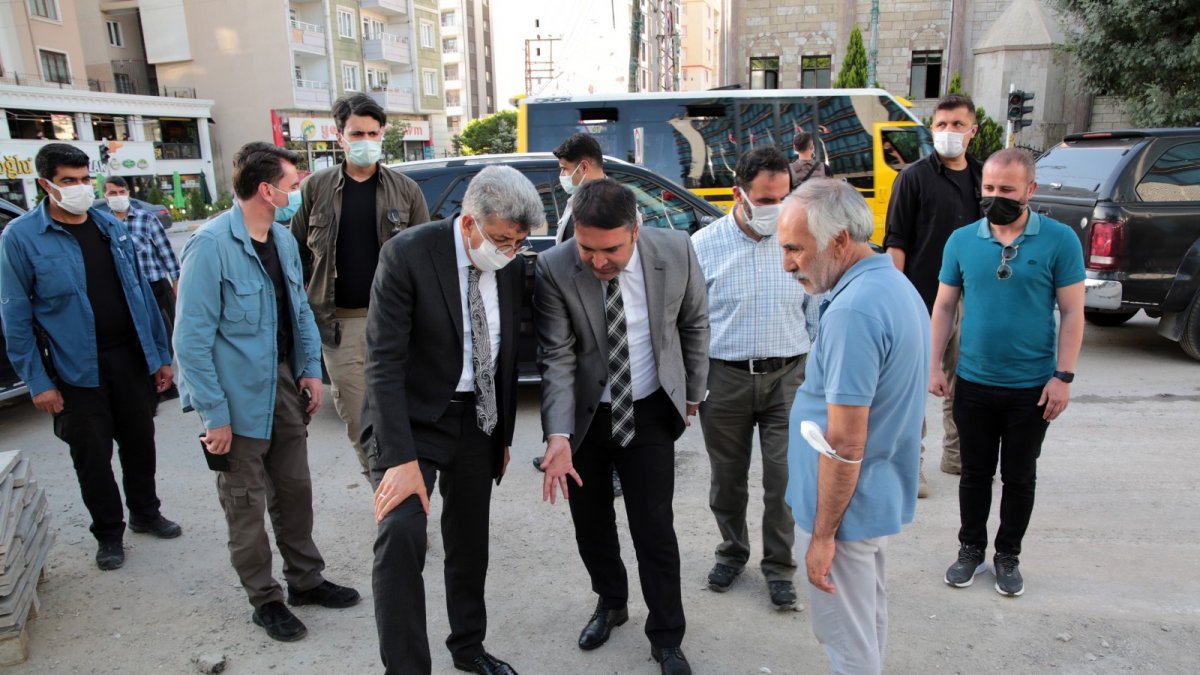 Vali Bilmez, Sıhke Caddesi'ndeki çalışmaları inceledi