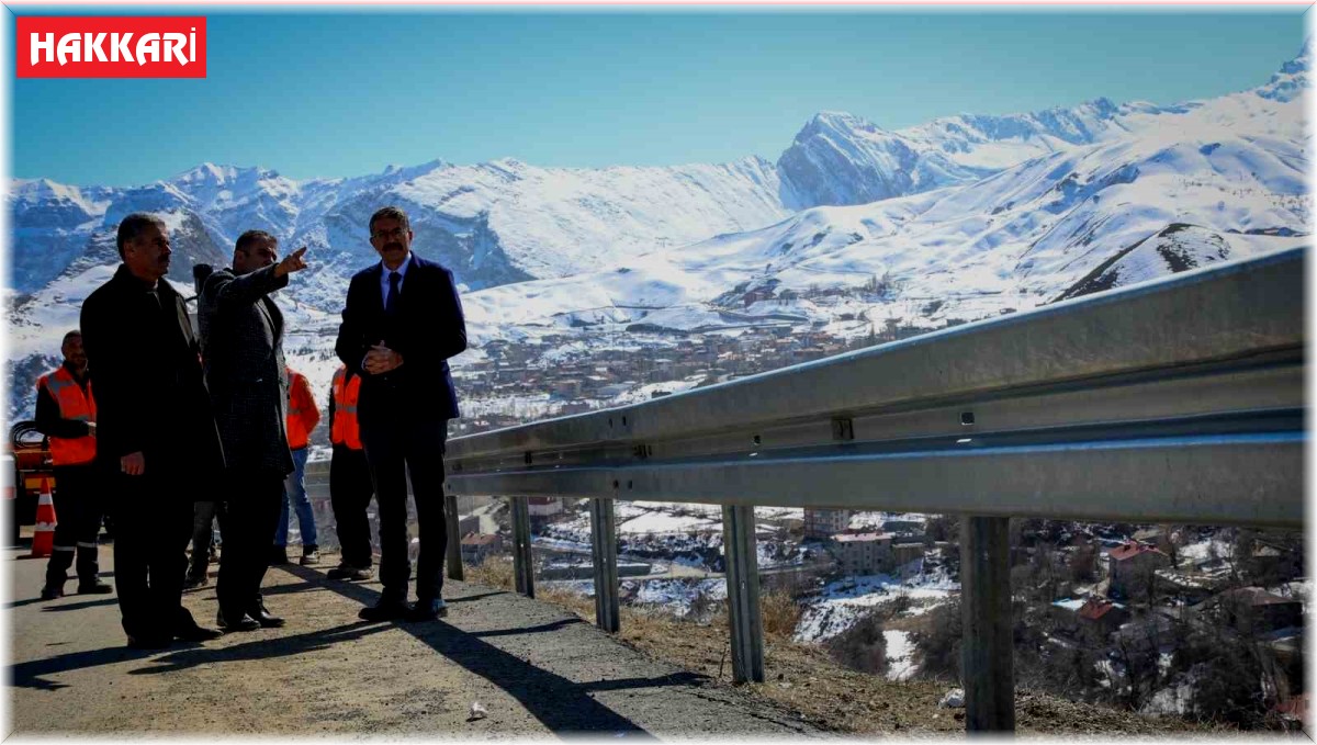 Vali Çelik, bariyer çalışmalarını denetledi