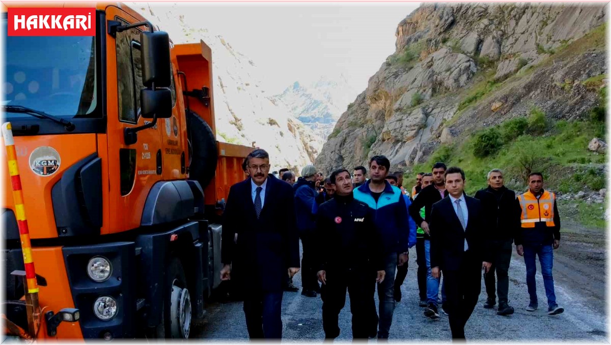 Vali Çelik, Çukurca yolundaki çalışmaları yerinde inceledi