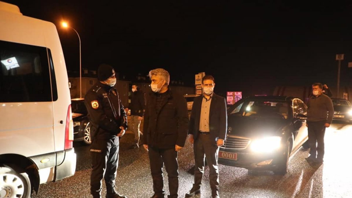 Vali Makas, güvenlik noktalarında denetimde bulundu