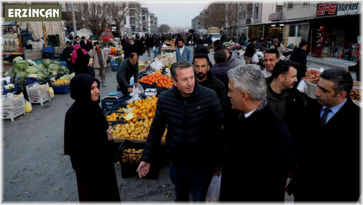 Vali Makas, Salı pazarını gezdi