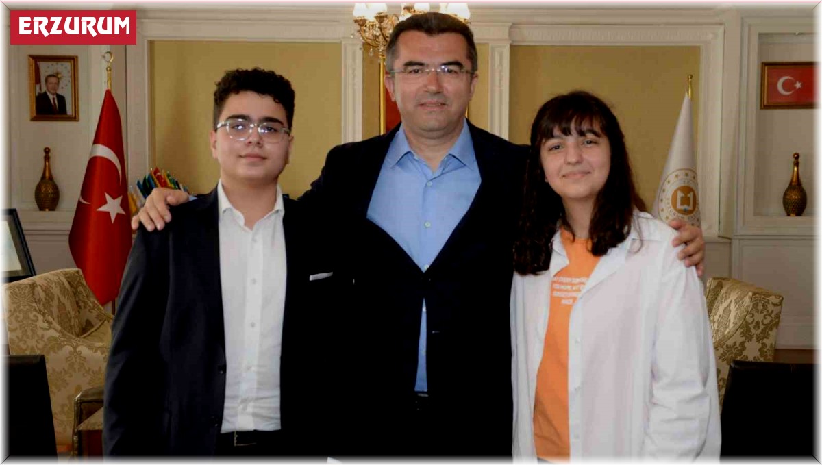 Vali Memiş, LGS şampiyonlarını kabul etti