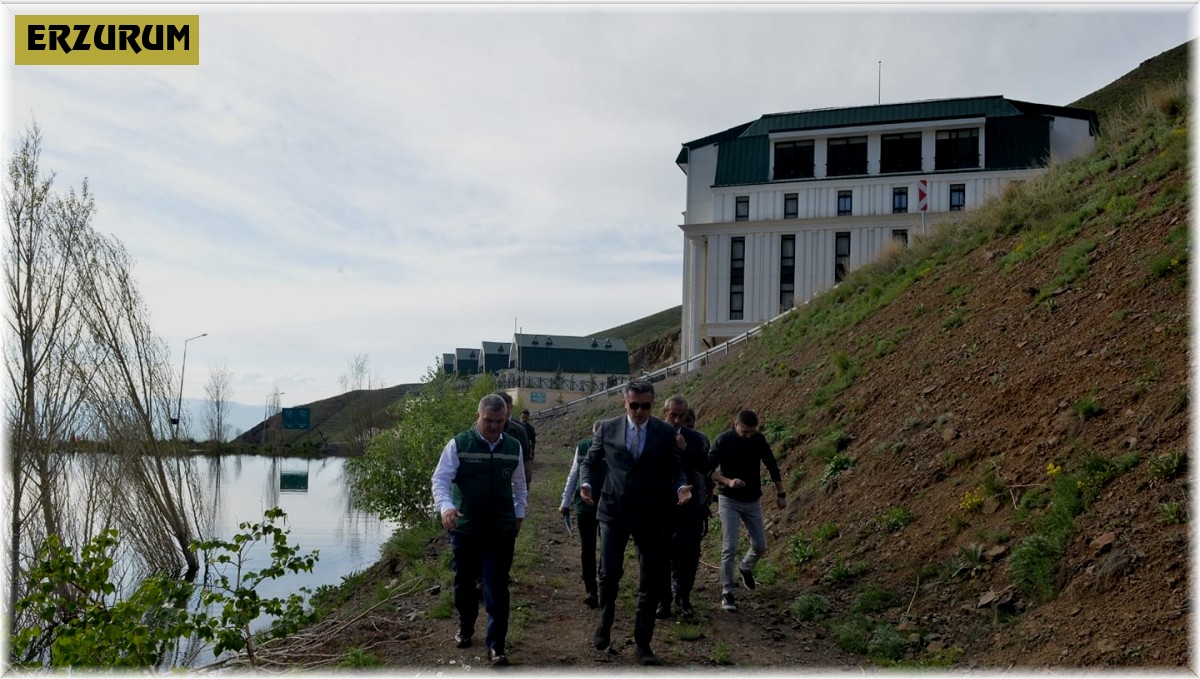 Vali Memiş, Palandöken Kayak Merkezi'nde incelemelerde bulundu