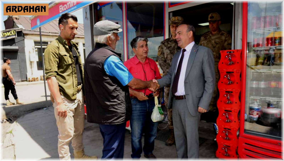 Vali Öner'den esnaf ziyareti